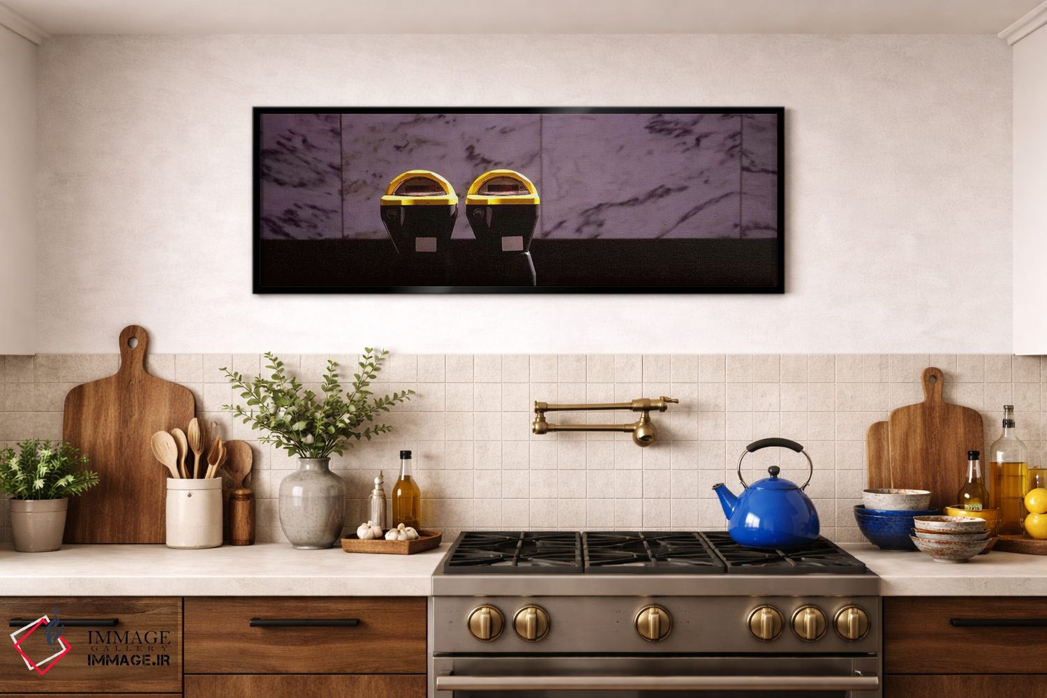 تابلو دکوراتیو San Francisco, California, USA,نمای نزدیک از دو پارکومت… اثر پانورامیک ایمجز - D2B