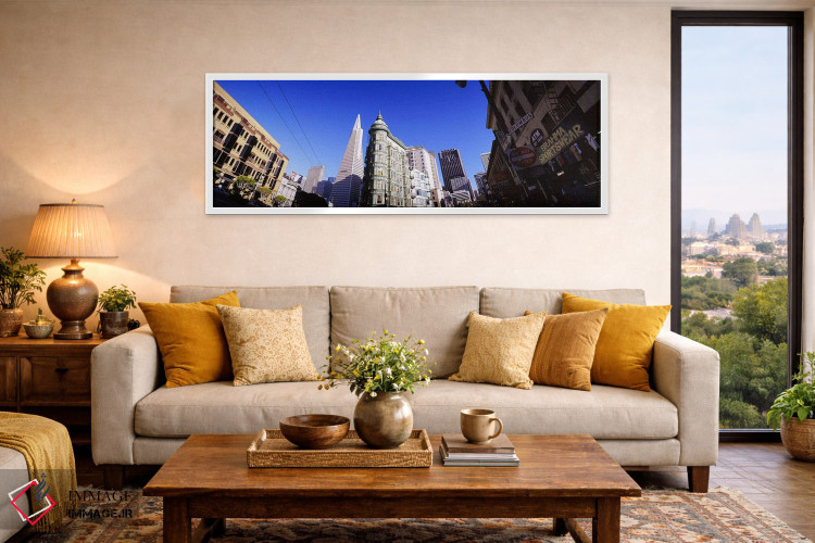 تابلو دکوراتیو Columbus Avenue, San Francisco, California, USA,نمای پا… اثر پانورامیک ایمجز - D5W
