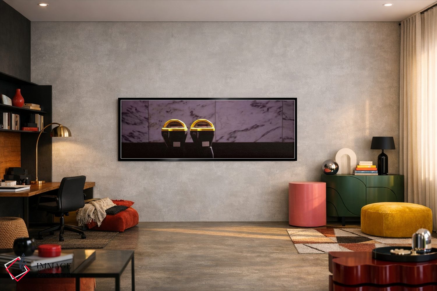 تابلو دکوراتیو San Francisco, California, USA,نمای نزدیک از دو پارکومت… اثر پانورامیک ایمجز - D6B