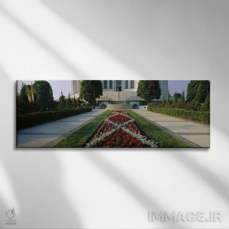 تابلو دکوراتیو Baha'i House Of Worship, Wilmette, New Trier Township… اثر پانورامیک ایمجز - نمای روبهرو روی دیوار