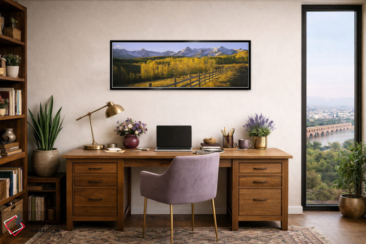 تابلو دکوراتیو San Juan Mountains, Colorado, USA,درختان در دشتی نزدیک… اثر پانورامیک ایمجز - D2B