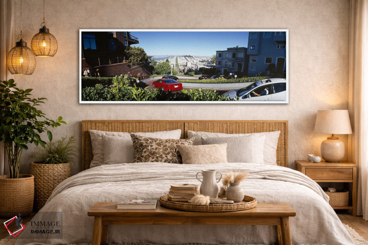 تابلو دکوراتیو Lombard Street, San Francisco, California, USA,اتومبیل… اثر پانورامیک ایمجز - D5W