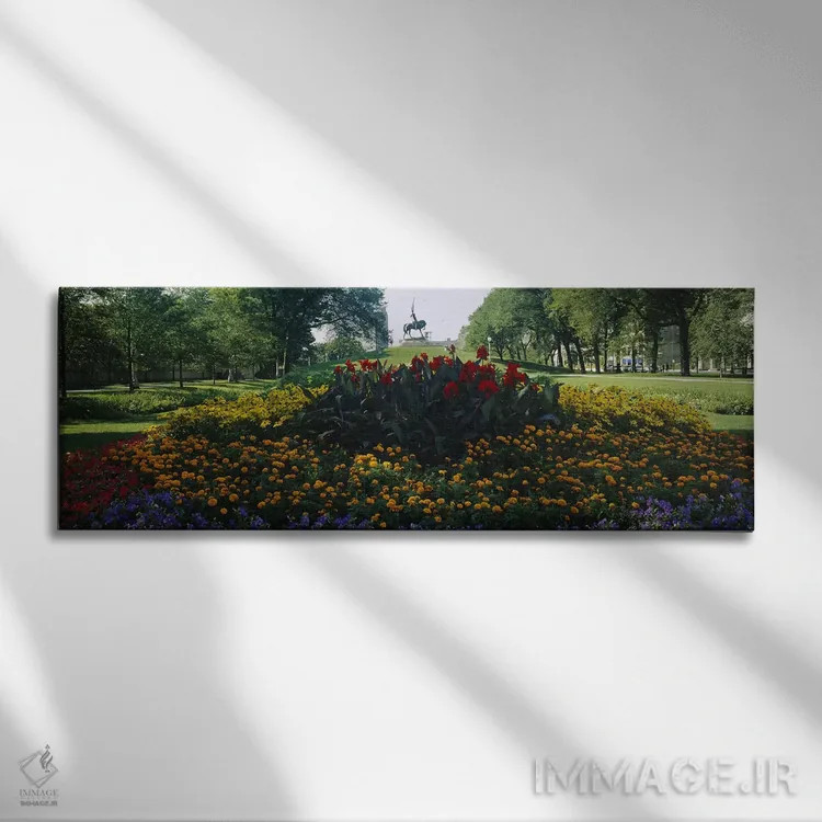 تابلو دکوراتیو Grant Park, Chicago, Cook County, Illinois, USA,گل ها د… اثر پانورامیک ایمجز - نمای روبهرو روی دیوار