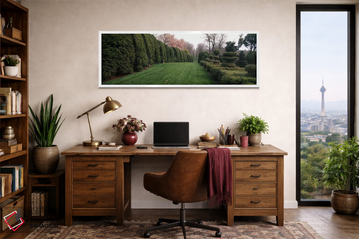 تابلو دکوراتیو Monkton, Baltimore County, Maryland, USA,پرچین در باغ ر… اثر پانورامیک ایمجز - D2W