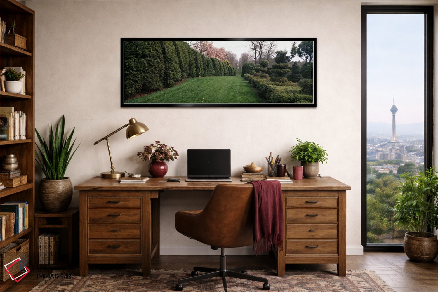 تابلو دکوراتیو Monkton, Baltimore County, Maryland, USA,پرچین در باغ ر… اثر پانورامیک ایمجز - D3B