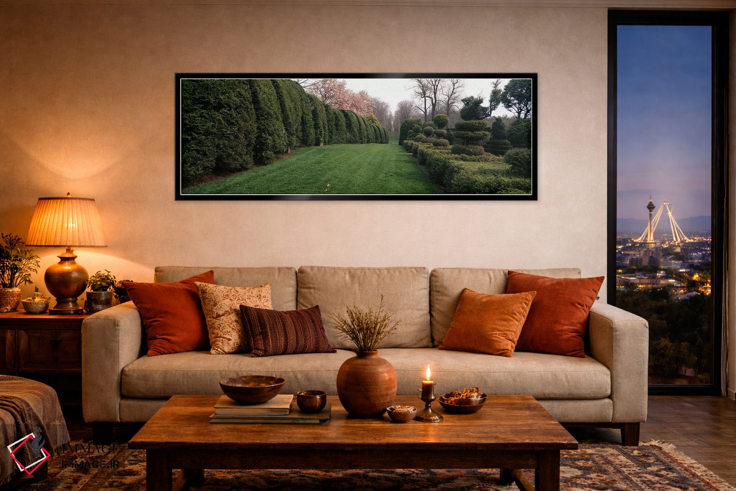 تابلو دکوراتیو Monkton, Baltimore County, Maryland, USA,پرچین در باغ ر… اثر پانورامیک ایمجز - D5B