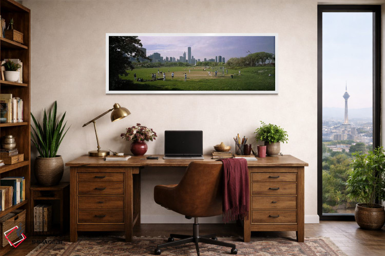 تابلو دکوراتیو Grant Park, Chicago, Cook County, Illinois, USA,گروهی د… اثر پانورامیک ایمجز - D2W