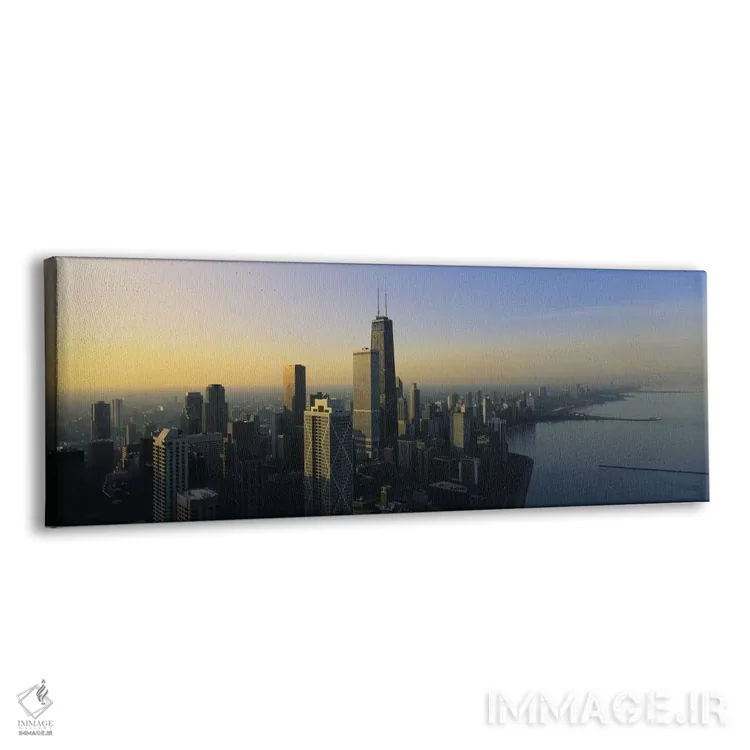 تابلو دکوراتیو Chicago, Cook County, Illinois, USA,ساختمان ها کنار آب… اثر پانورامیک ایمجز - نمای پرسپکتیو محصول