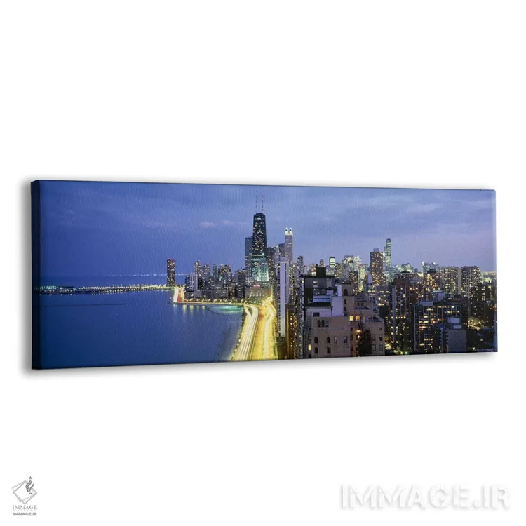 تابلو دکوراتیو Lake Shore Drive, Chicago, Cook County, Illinois, USA,آ… اثر پانورامیک ایمجز - نمای پرسپکتیو محصول