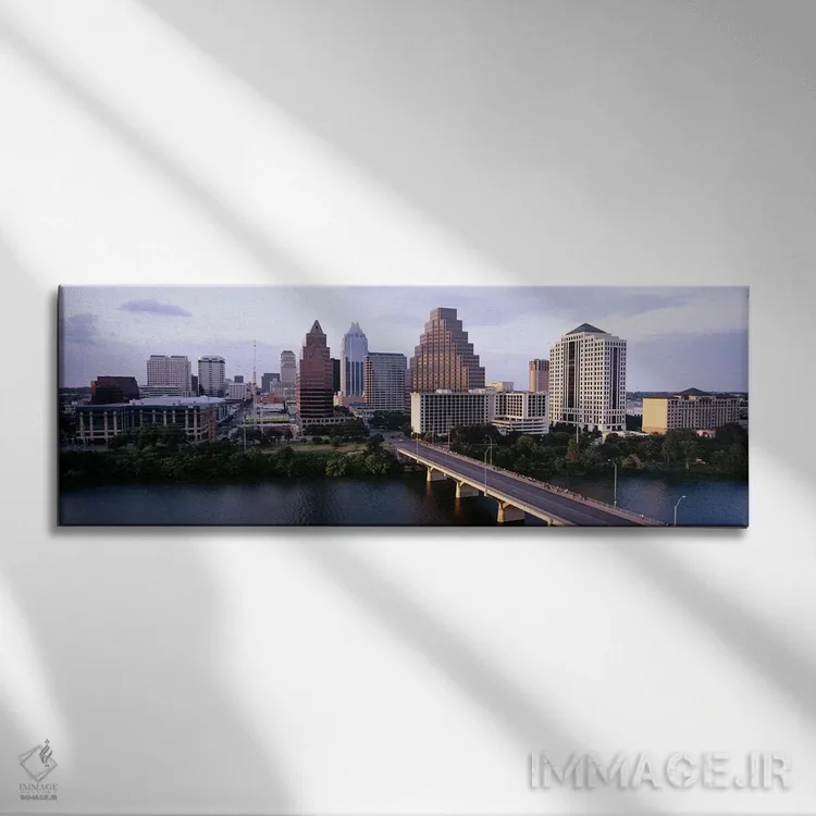 تابلو دکوراتیو Lady Bird Lake, Colorado River, Austin, Travis County… اثر پانورامیک ایمجز - نمای روبهرو روی دیوار
