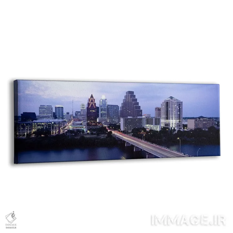 تابلو دکوراتیو Town Lake, Colorado River, Austin, Texas, USA,پل روی در… اثر پانورامیک ایمجز - نمای پرسپکتیو محصول