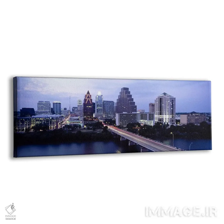 تابلو دکوراتیو Town Lake, Colorado River, Austin, Texas, USA,پل روی در… اثر پانورامیک ایمجز - نمای پرسپکتیو محصول