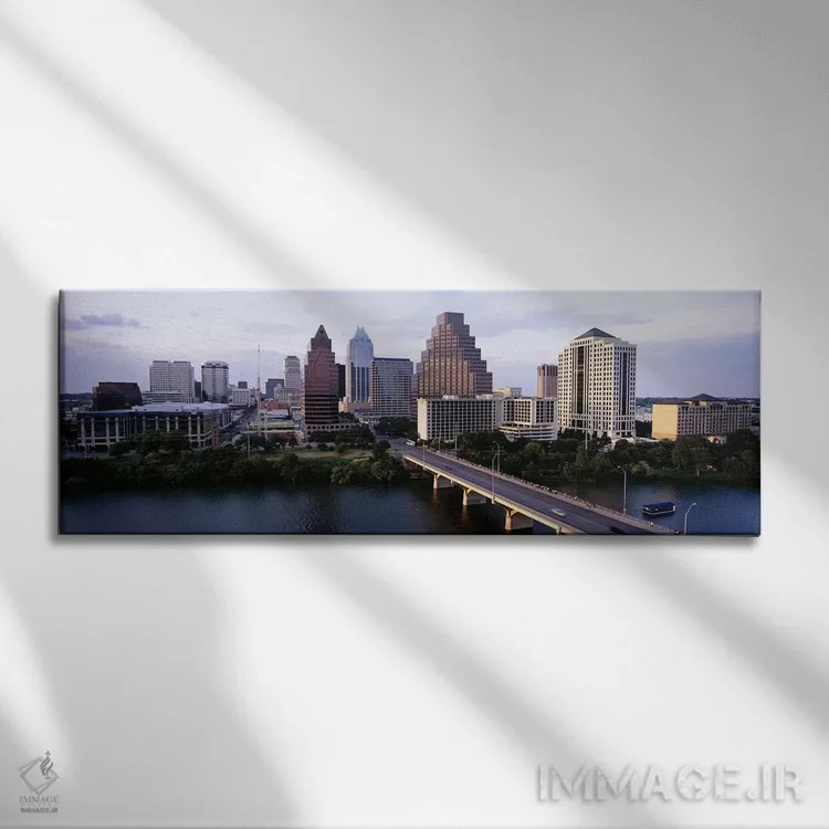 تابلو دکوراتیو Lady Bird Lake, Colorado River, Austin, Travis County… اثر پانورامیک ایمجز - نمای روبهرو روی دیوار