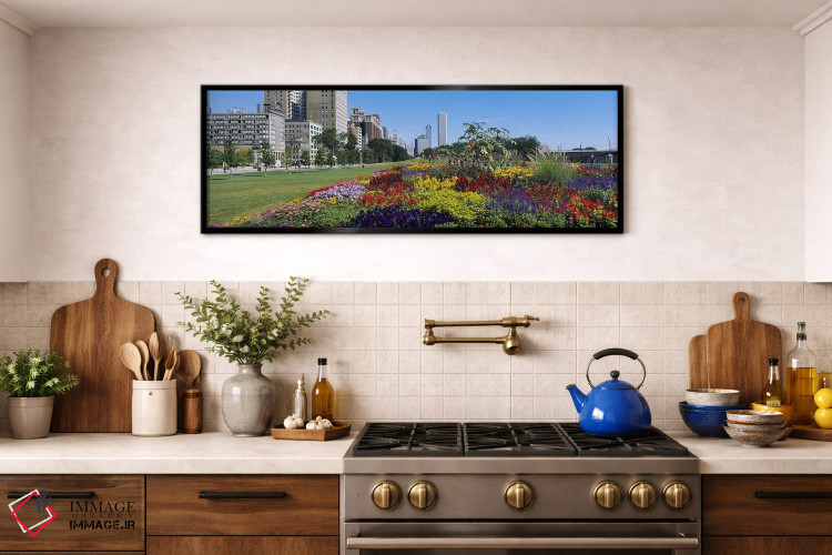 تابلو دکوراتیو Welcome Garden, Grant Park, Michigan Avenue, Roosevelt… اثر پانورامیک ایمجز - D1B