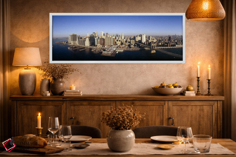 تابلو دکوراتیو Manhattan, New York City, New York State, USA,نمای هوای… اثر پانورامیک ایمجز - D2W