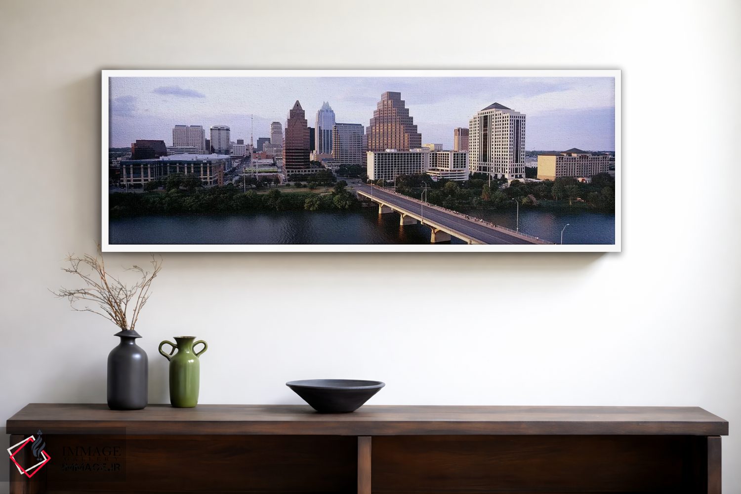 تابلو دکوراتیو Lady Bird Lake, Colorado River, Austin, Travis County… اثر پانورامیک ایمجز - D1W