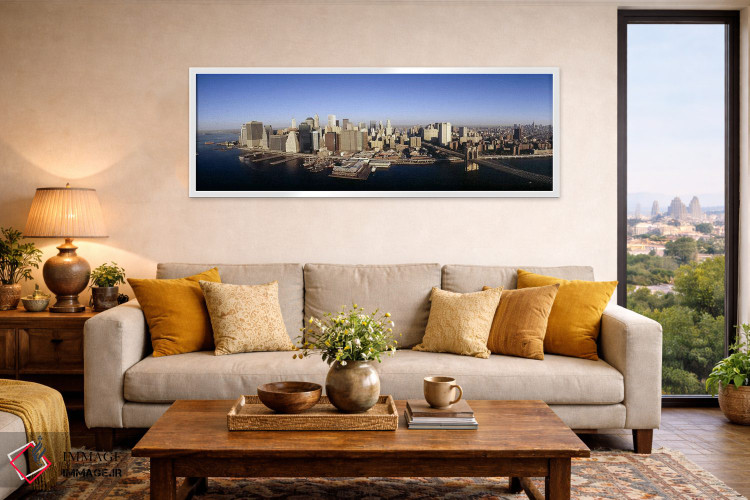 تابلو دکوراتیو Manhattan, New York City, New York State, USA,نمای هوای… اثر پانورامیک ایمجز - D4W