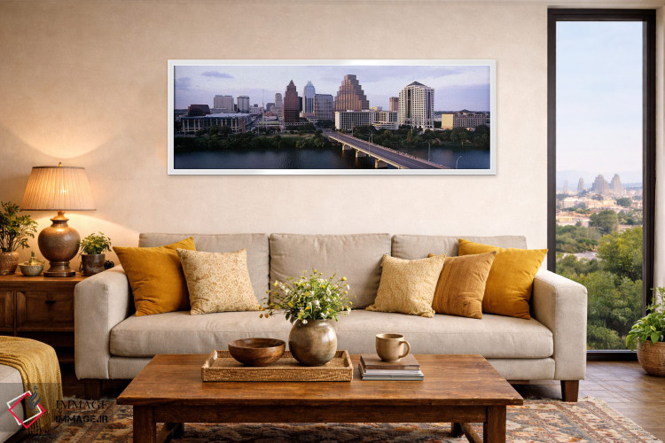 تابلو دکوراتیو Lady Bird Lake, Colorado River, Austin, Travis County… اثر پانورامیک ایمجز - D4W