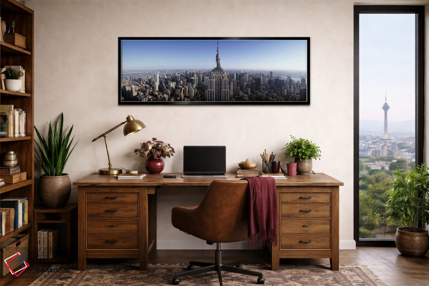 تابلو دکوراتیو Empire State Building, Manhattan, New York City, New Yo… اثر پانورامیک ایمجز - D3B
