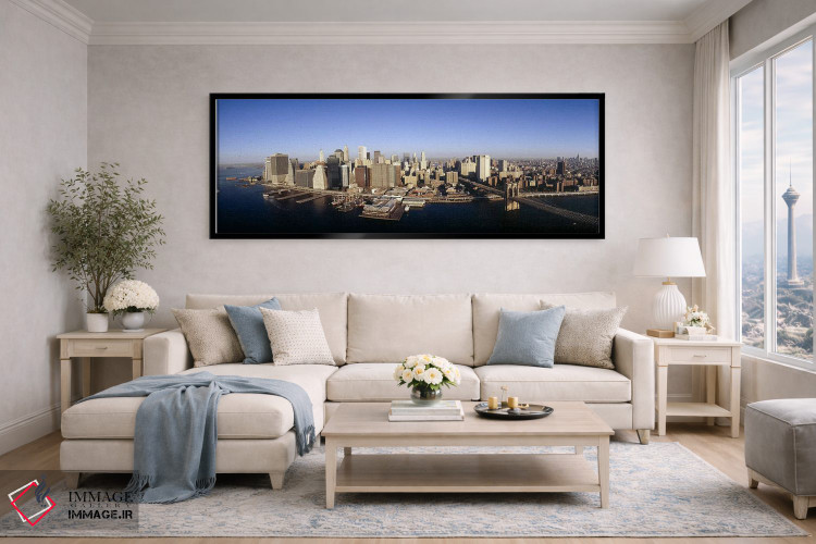 تابلو دکوراتیو Manhattan, New York City, New York State, USA,نمای هوای… اثر پانورامیک ایمجز - D5B