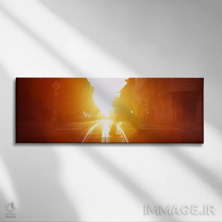تابلو دکوراتیو San Francisco, California, USA,نمای نیم رخ فردی در حال… اثر پانورامیک ایمجز - نمای روبهرو روی دیوار