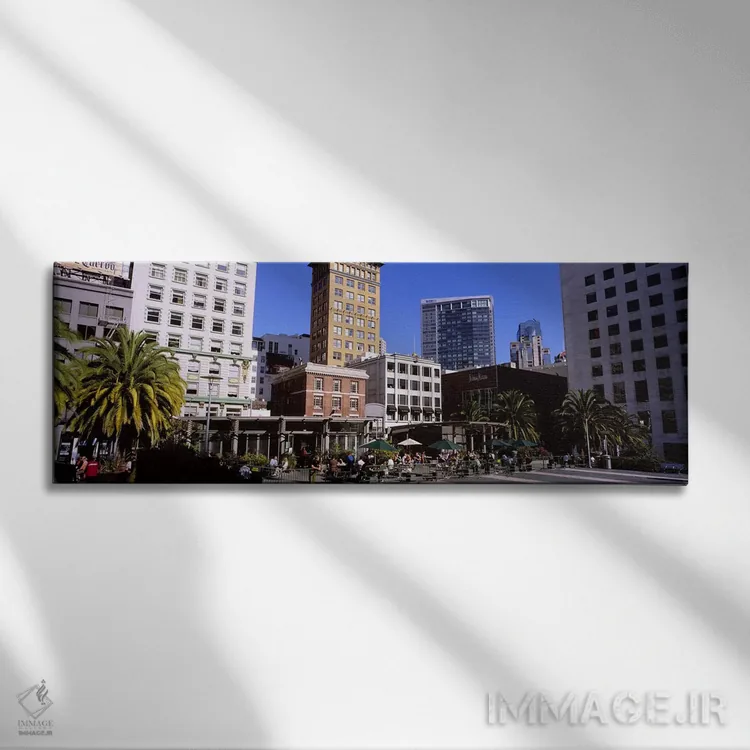 تابلو دکوراتیو Union Square, San Francisco, California, USA,نمای پایین… اثر پانورامیک ایمجز - نمای روبهرو روی دیوار
