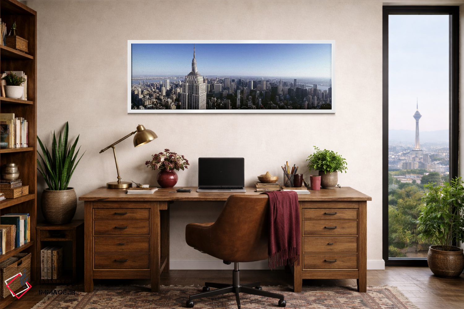 تابلو دکوراتیو Empire State Building, Manhattan, New York City, New Yo… اثر پانورامیک ایمجز - D2W