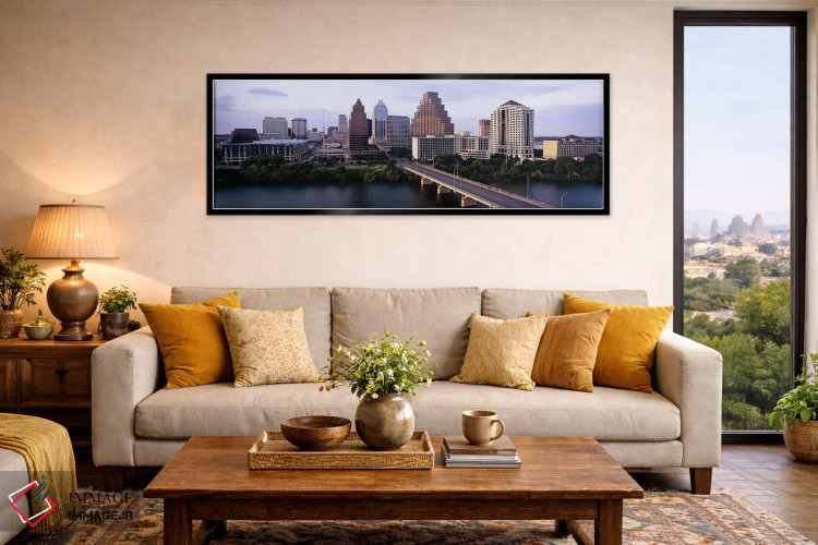 تابلو دکوراتیو Lady Bird Lake, Colorado River, Austin, Travis County… اثر پانورامیک ایمجز - D6B