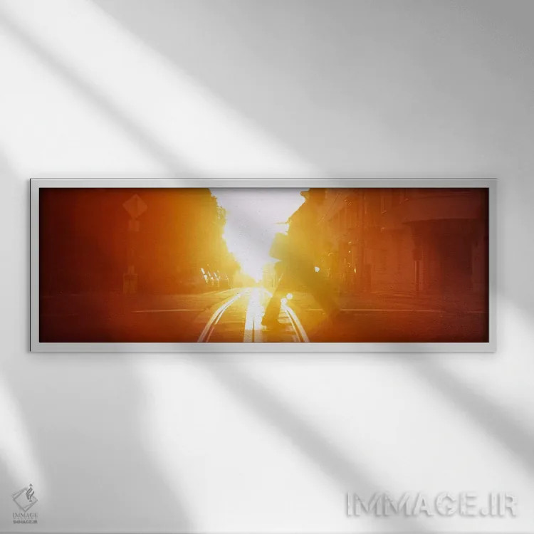 تابلو دکوراتیو San Francisco, California, USA,نمای نیم رخ فردی در حال… اثر پانورامیک ایمجز - نمای قابدار سفید