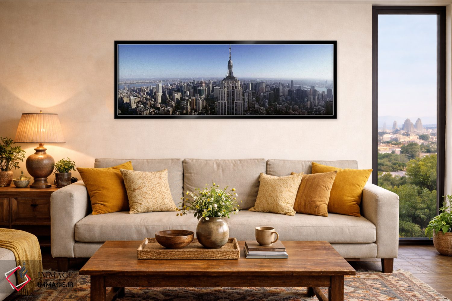 تابلو دکوراتیو Empire State Building, Manhattan, New York City, New Yo… اثر پانورامیک ایمجز - D6B