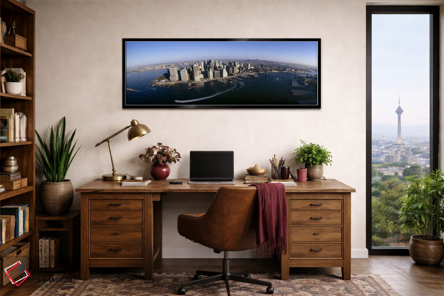 تابلو دکوراتیو Manhattan, New York City, New York State, USA #2,نمای ه… اثر پانورامیک ایمجز - D2B