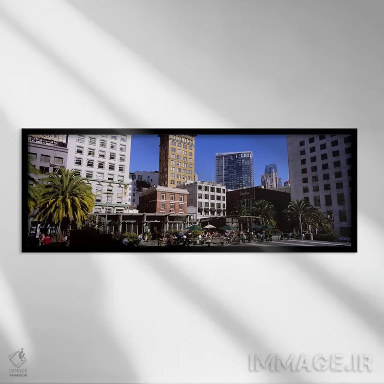 تابلو دکوراتیو Union Square, San Francisco, California, USA,نمای پایین… اثر پانورامیک ایمجز - نمای قابدار مشکی
