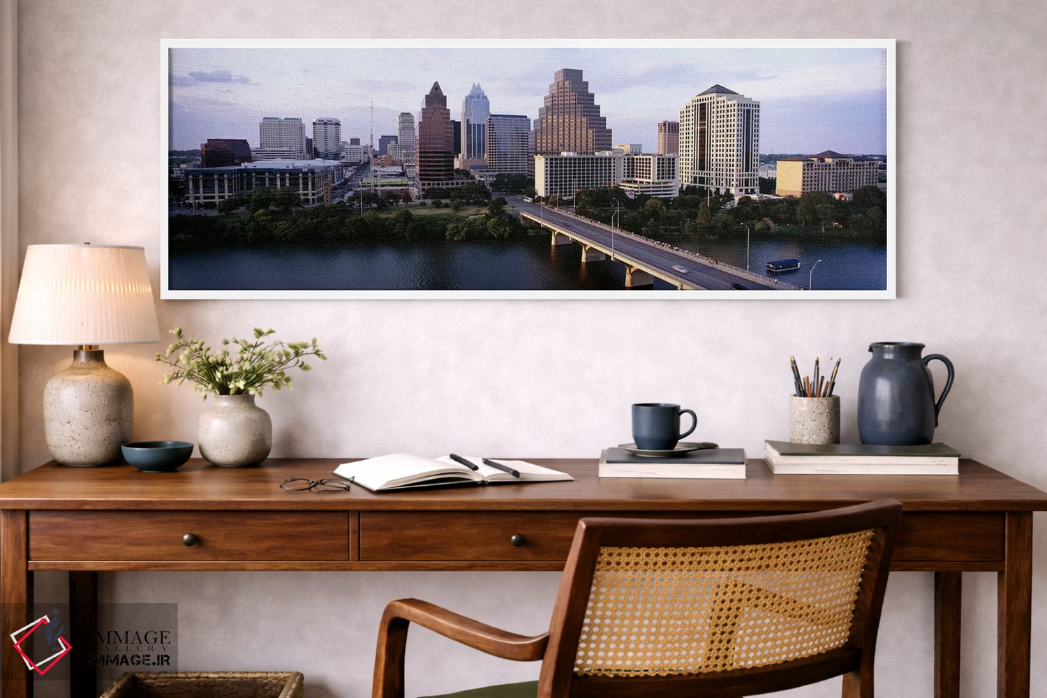 تابلو دکوراتیو Lady Bird Lake, Colorado River, Austin, Travis County… اثر پانورامیک ایمجز - D1W