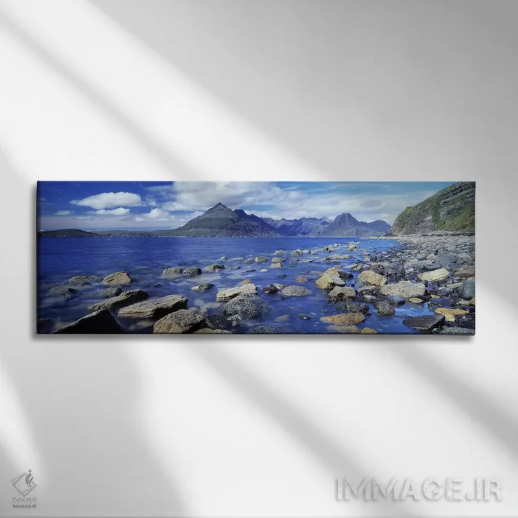 تابلو دکوراتیو Isle Of Skye, Highlands, Scotland,نمای کویلین از الگول… اثر پانورامیک ایمجز - نمای روبهرو روی دیوار