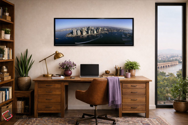 تابلو دکوراتیو Manhattan, New York City, New York State, USA #2,نمای ه… اثر پانورامیک ایمجز - D3B