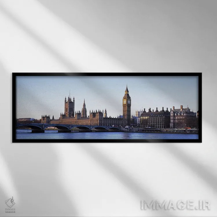 تابلو دکوراتیو London, England, United Kingdom,ساختمان های دولتی در ام… اثر پانورامیک ایمجز - نمای قابدار مشکی