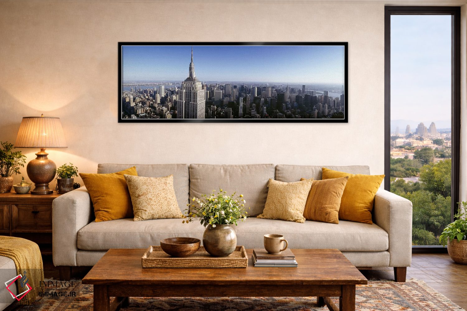 تابلو دکوراتیو Empire State Building, Manhattan, New York City, New Yo… اثر پانورامیک ایمجز - D6B