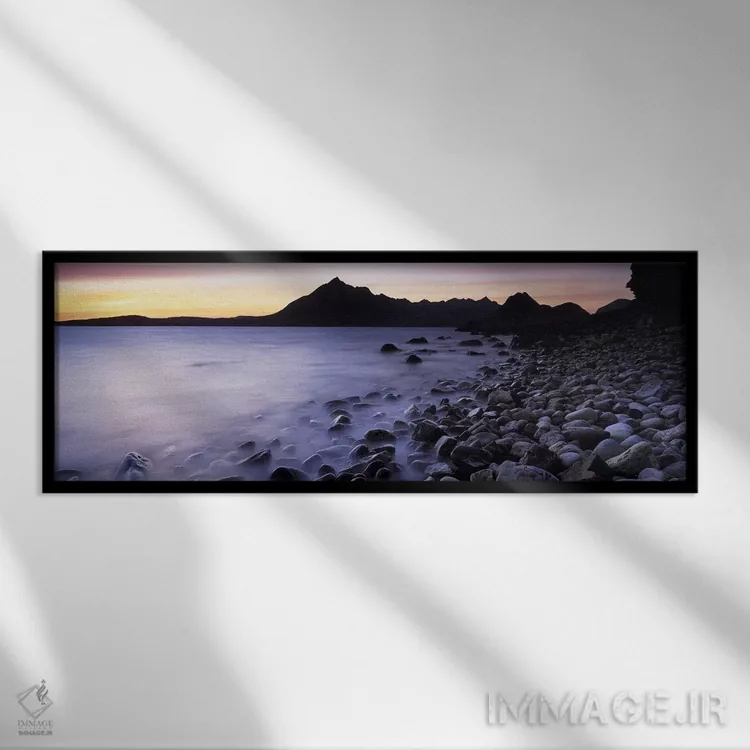 تابلو دکوراتیو Elgol Beach, Elgol, looking towards Cuillin Hills, Isle… اثر پانورامیک ایمجز - نمای قابدار مشکی