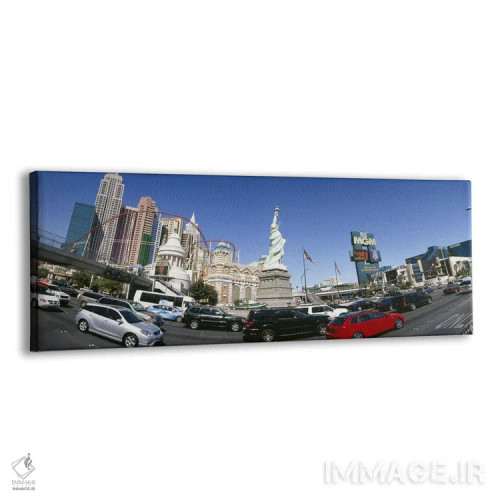تابلو دکوراتیو Las Vegas, Clark County, Nevada, USA,ترافیک در استریپ ب… اثر پانورامیک ایمجز - نمای پرسپکتیو محصول
