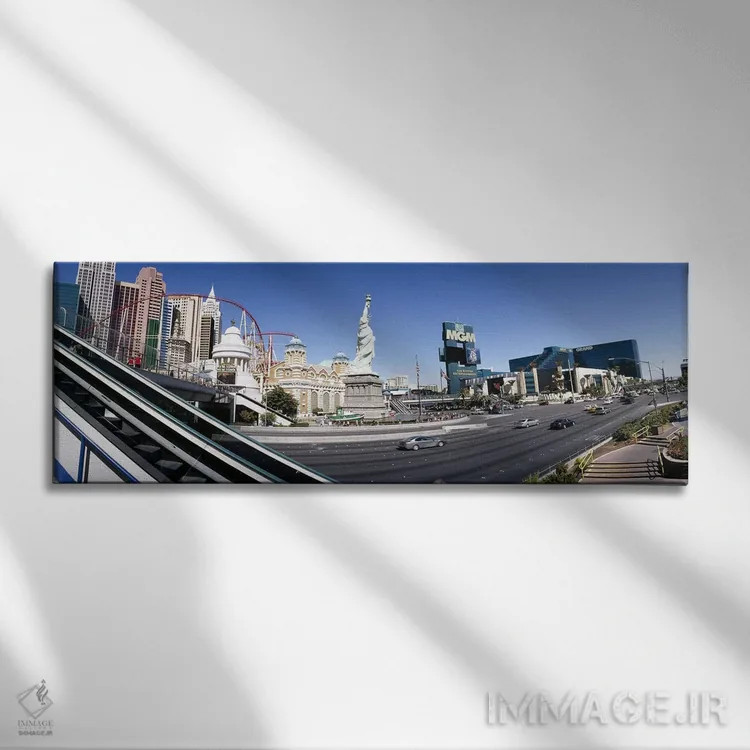 تابلو دکوراتیو New York New York Hotel, MGM Casino, The Strip, Las Veg… اثر پانورامیک ایمجز - نمای روبهرو روی دیوار