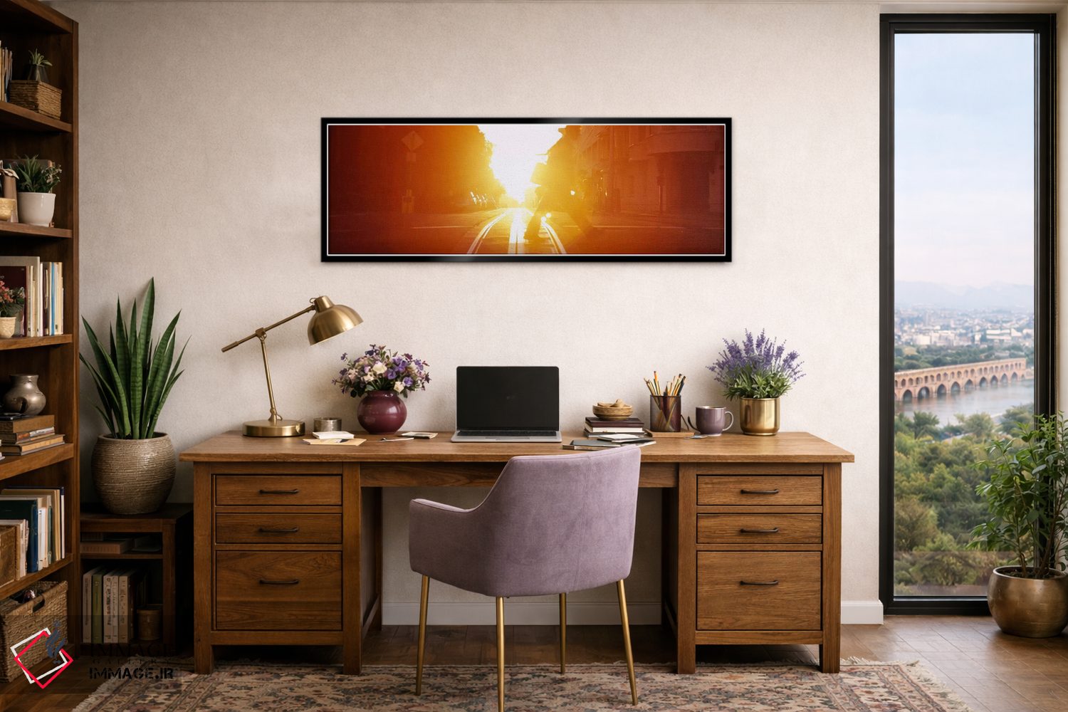 تابلو دکوراتیو San Francisco, California, USA,نمای نیم رخ فردی در حال… اثر پانورامیک ایمجز - D2B