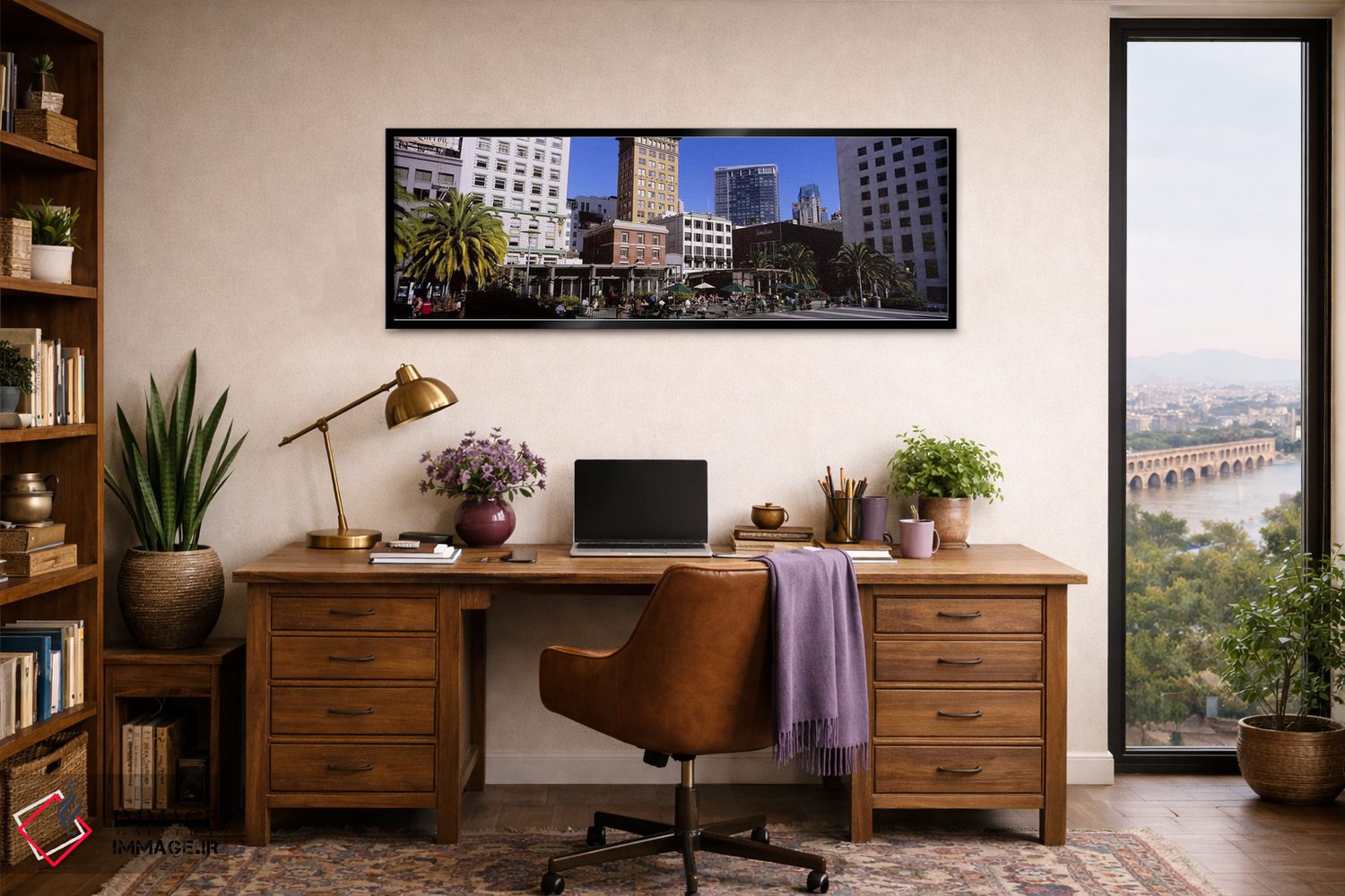 تابلو دکوراتیو Union Square, San Francisco, California, USA,نمای پایین… اثر پانورامیک ایمجز - D3B