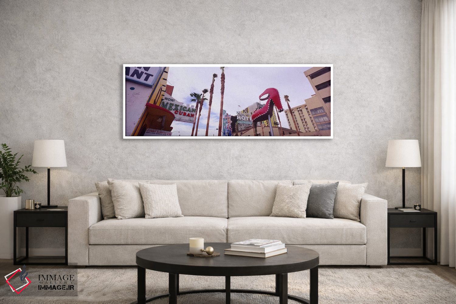 تابلو دکوراتیو Fremont Street, Las Vegas, Clark County, Nevada, USA,نم… اثر پانورامیک ایمجز - D4W