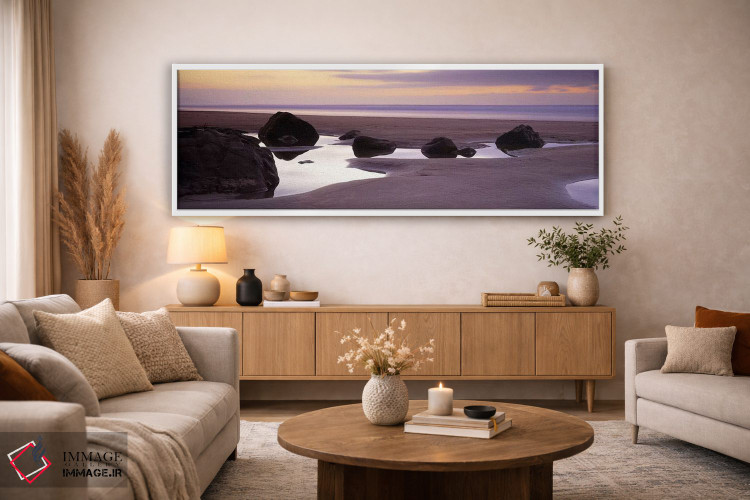 تابلو دکوراتیو Bude, Cornwall, England,صخره ها در ساحل، خلیج سندیموث… اثر پانورامیک ایمجز - D4W