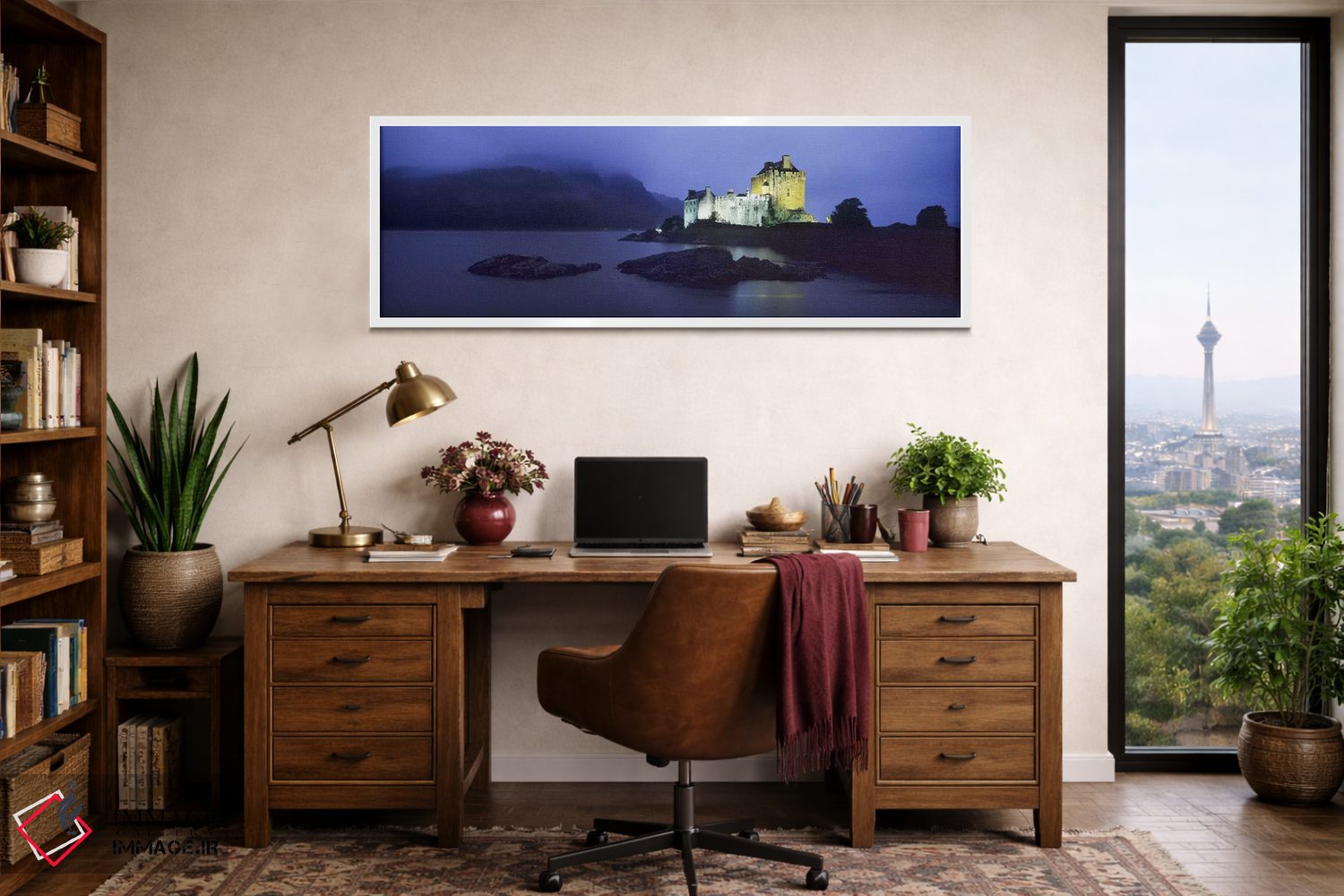 تابلو دکوراتیو Loch Duich, Dornie, Highlands Region, Scotland,قلعه روش… اثر پانورامیک ایمجز - D1W