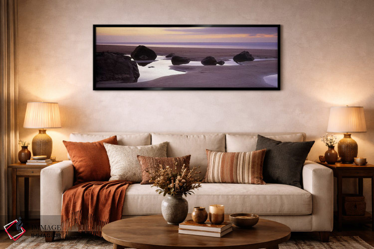 تابلو دکوراتیو Bude, Cornwall, England,صخره ها در ساحل، خلیج سندیموث… اثر پانورامیک ایمجز - D6B