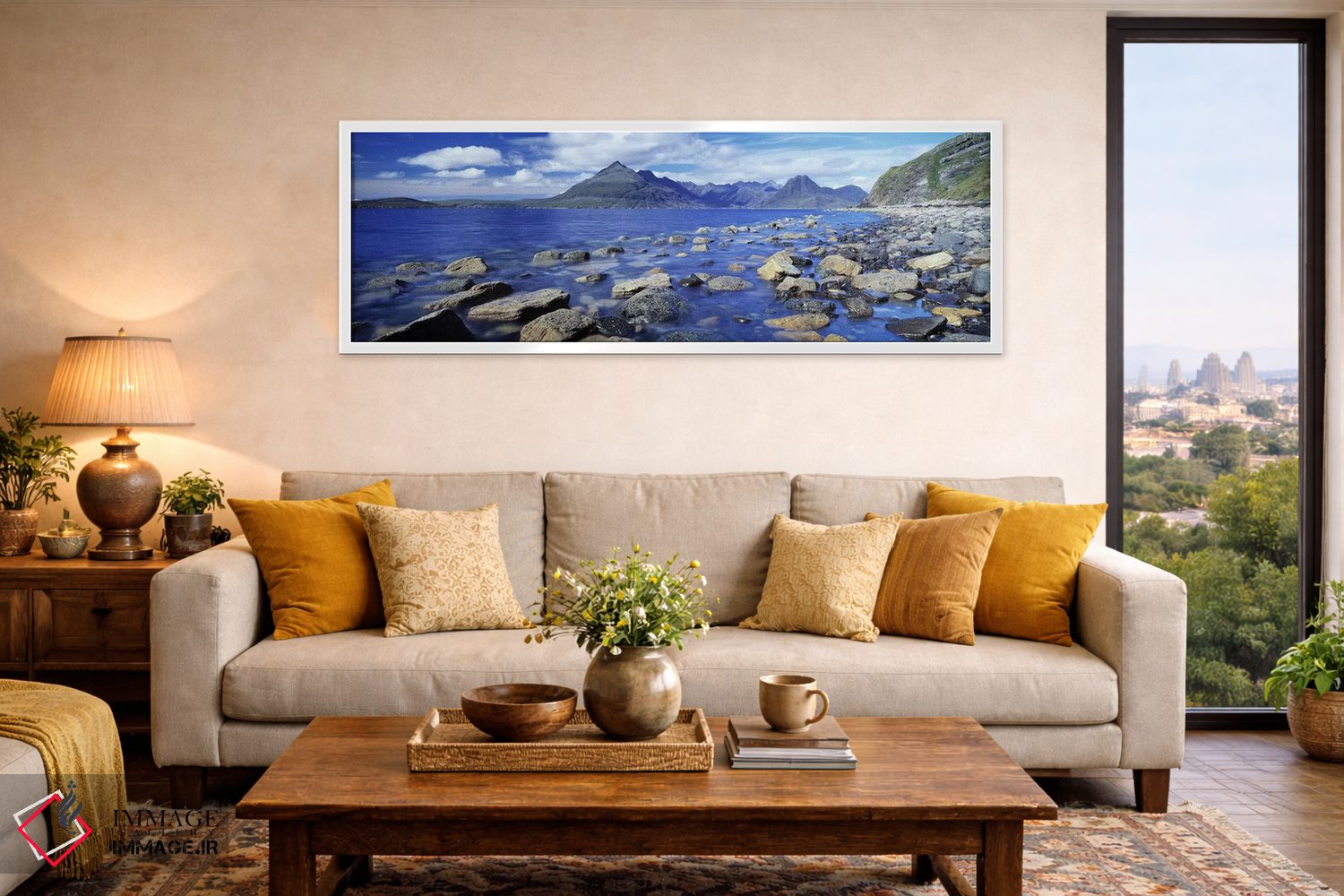 تابلو دکوراتیو Isle Of Skye, Highlands, Scotland,نمای کویلین از الگول… اثر پانورامیک ایمجز - D5W