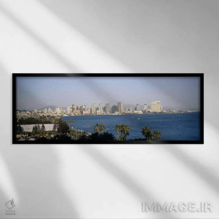 تابلو دکوراتیو San Diego, San Diego Bay, San Diego County, California… اثر پانورامیک ایمجز - نمای قابدار مشکی