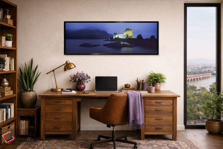 تابلو دکوراتیو Loch Duich, Dornie, Highlands Region, Scotland,قلعه روش… اثر پانورامیک ایمجز - D2B