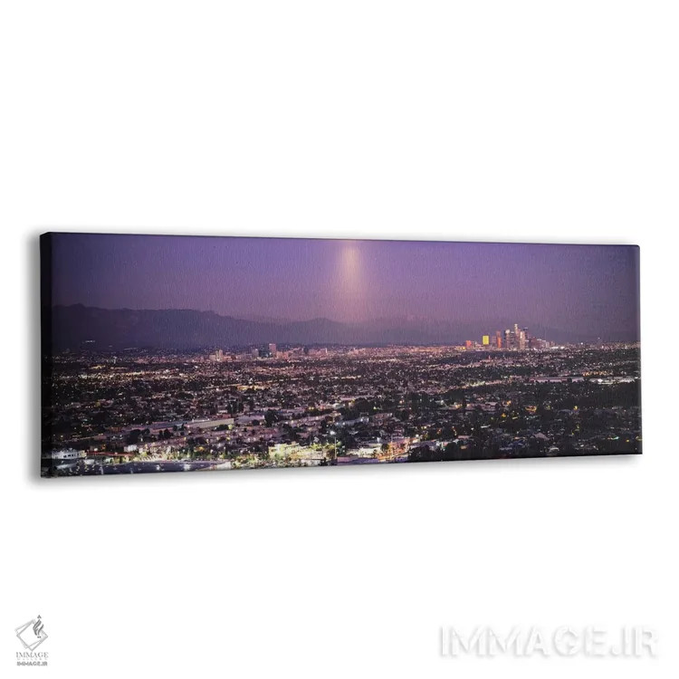 تابلو دکوراتیو Hollywood, San Gabriel Mountains, City Of Los Angeles… اثر پانورامیک ایمجز - نمای پرسپکتیو محصول